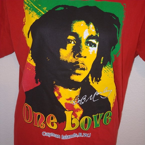 Bob Marley one love cotton mill t shirt - Picture 2 of 8
